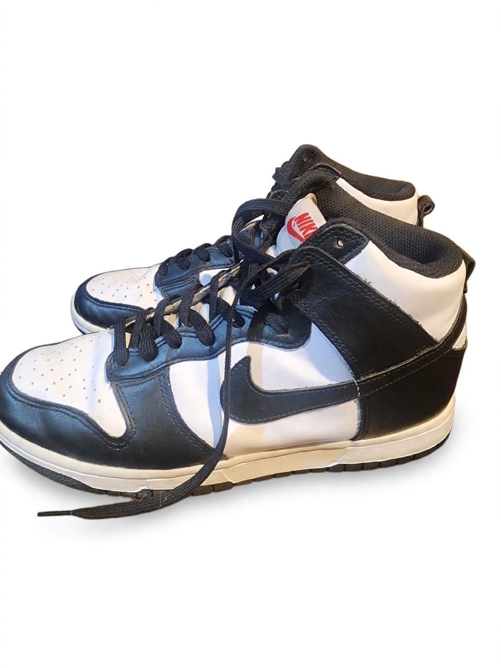 Nike Men’s Black and White High-Top Sneakers